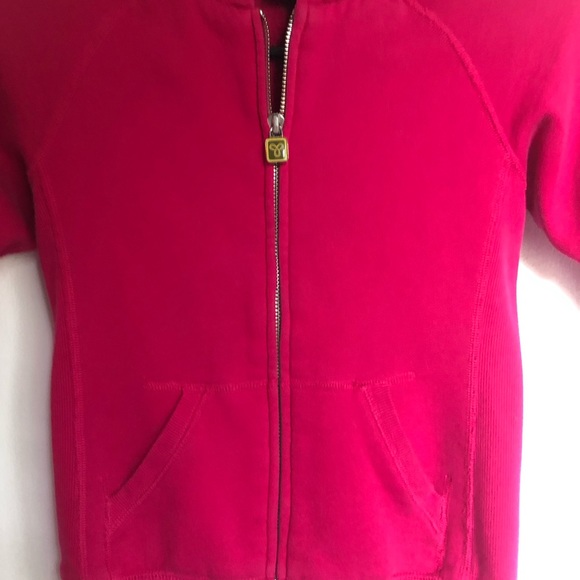 TNA | Pink Short Zip Up Hoodie | Half Sleeves | Like New | XXS - Picture 2 of 4